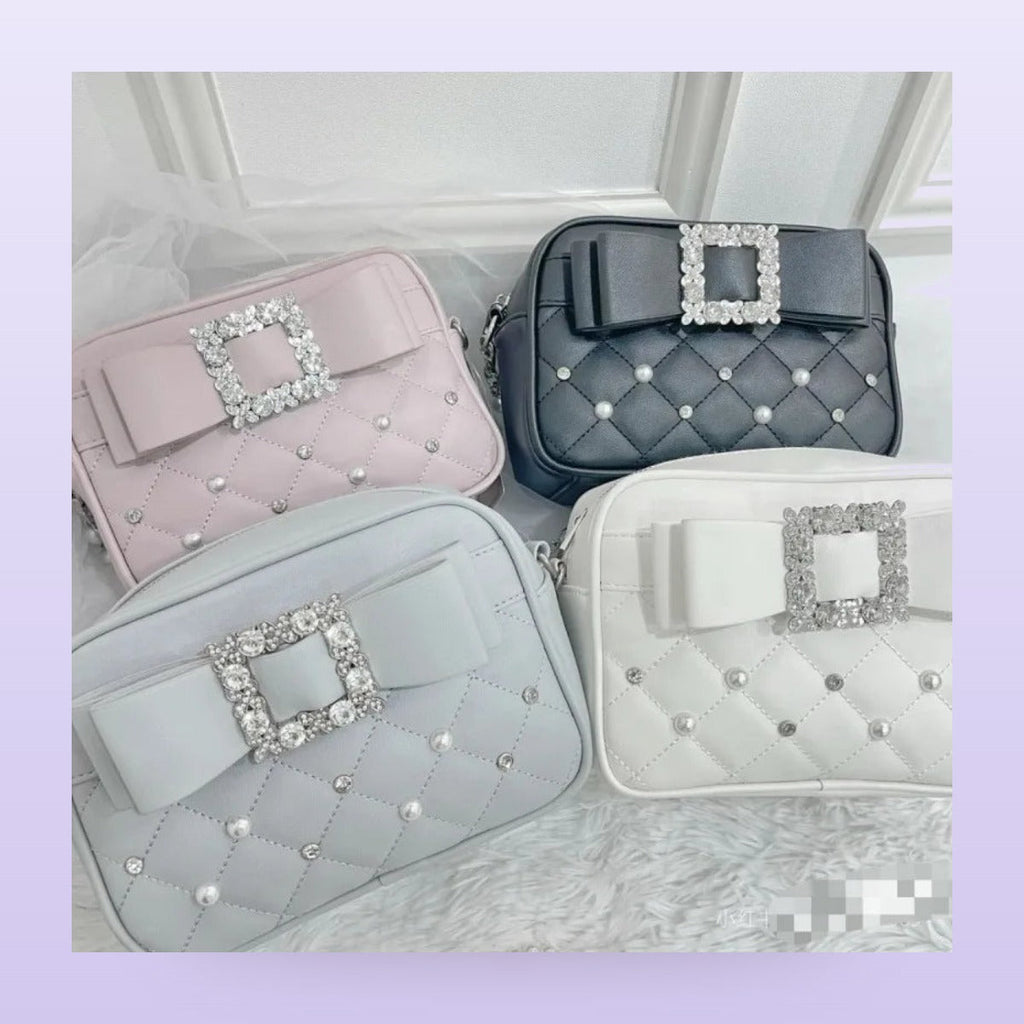 Y2K Pearl Bow Crossbody Bag alle kleuren